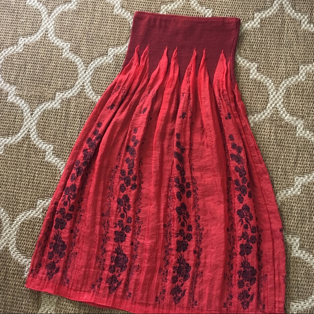 Skirt Floral Lapis